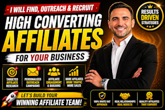 recruit targeted affiliates for your affiliate program
