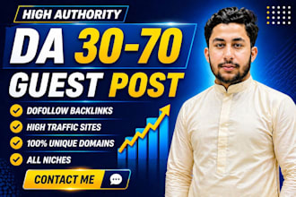do guest post outreach and build high quality backlinks
