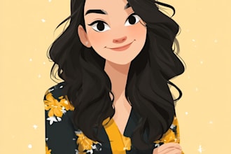 create a disney cartoon illustration