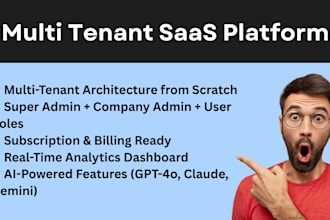 build a multi tenant saas platform with custom admin dashboard