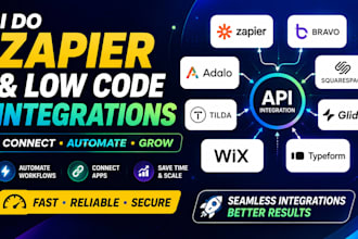 do zapier bravo adalo squarespace soft glide tilda wix typeform api integration