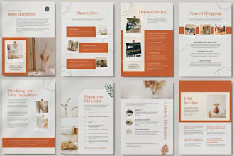 design a minimalist airbnb house manual and welcome card for modern rentals
