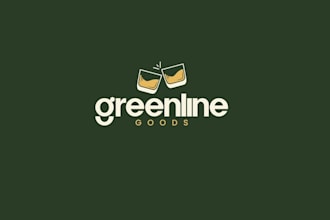 design aesthetic glassware brand logo