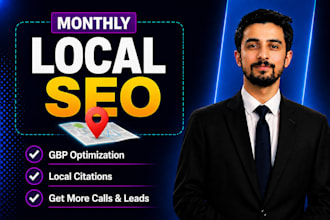 do expert monthly local SEO, gmb ranking for google maps growth