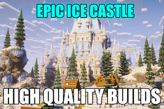 professionally build survival or creative minecraft builds