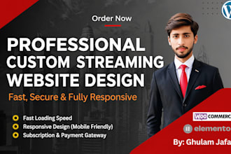 build a custom iptv streaming website with full functionality