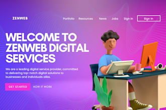 create simple optimized business website
