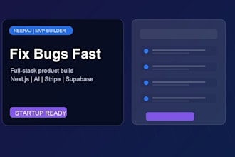 fix bugs debug or add new features to your existing web app or saas