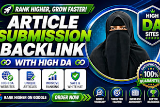 write SEO articles and publish on 60 high da websites with backlinks
