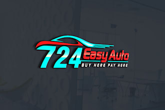 design automotive, automobile, car, car wash, car detailing, and 3d logo