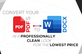 convert your pdfs to docx files at the cheapest cost