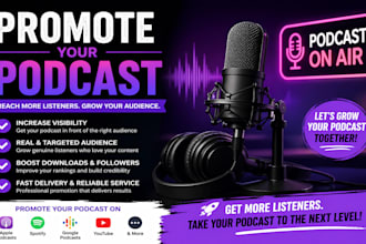 grow your podcast audience with targeted organic promotion