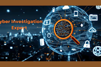 do digital forensics, background check and malware analysis