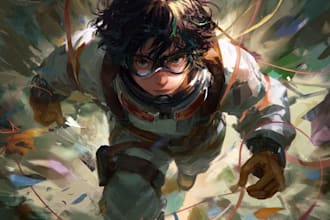 do anime character art