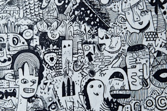 create clean and unique doodle art designs