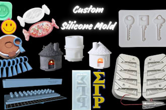 create custom 3d mold design for silicone resin chocolate soap candle, product