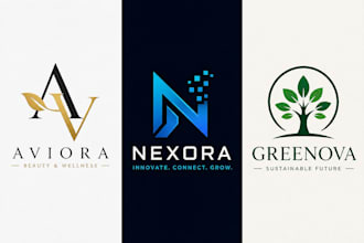 design unique ai logo with brand identity and description