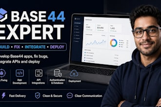 build, fix, and deploy your base44 website or web app