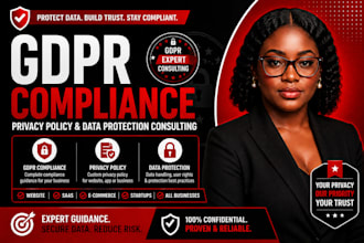provide gdpr compliance, privacy policy, and data protection consulting