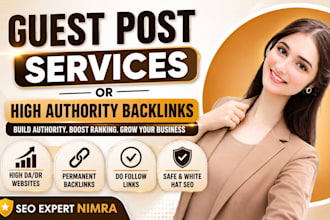 do high quality guest posting with SEO backlinks