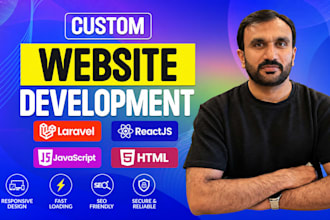 develop custom laravel web application