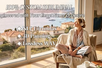 engineer a custom subliminal manifestation audio with your name