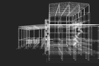 develop factory structure to revit,scan to bim3d model,cad draft,plan view,lidar