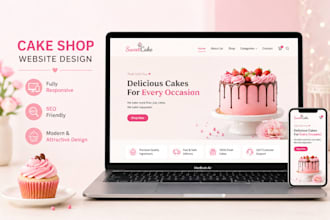 design a wordpress cake shop or bakery website