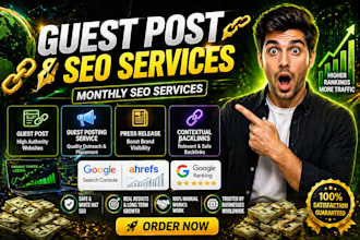 do guest post, SEO services press release guest posting and contextual backlinks