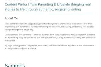 write twin parenting and mom lifestyle blog posts and articles