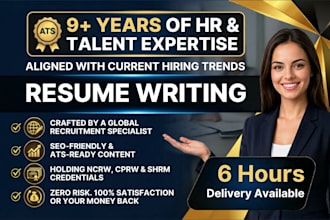 provide professional resume writing services in 6 hours