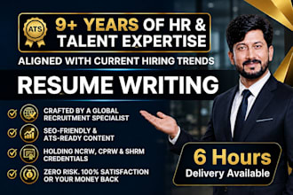 provide professional resume writing services in 6 hours