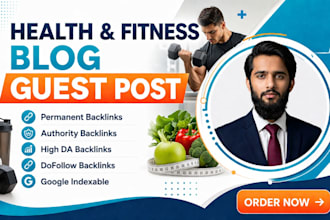 publish healt guest posts on fitness blog with dofollow backlinks