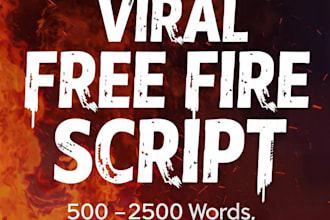 write viral free fire youtube script in urdu hindi