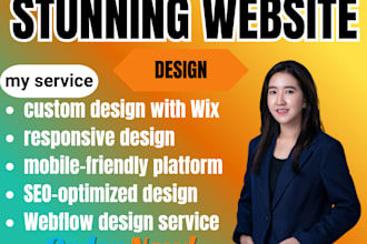 design stunning wix webflow shift4shop 3dcart squarespace  ecommerce website