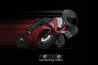 design stand out motorcycle new logo for net rider
