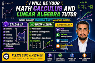 be your math calculus and linear algebra tutor