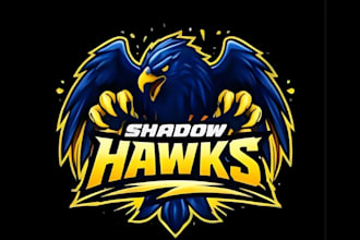 do modern aggressive eagle logo