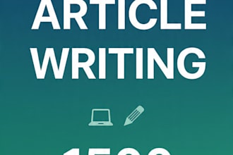1500 word human SEO article blog post that ranks on google
