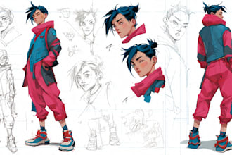character design in comic style