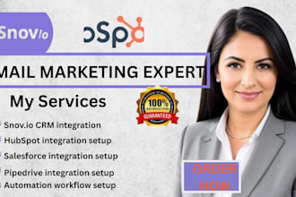 snov io crm integration salesforce hubspot pipedrive automation