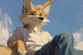 draw furry art, fursona, furry pfp, furry oc and anthro art, sfw, nsfw