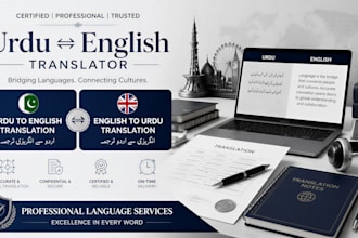 quick turnaround english to urdu translation service