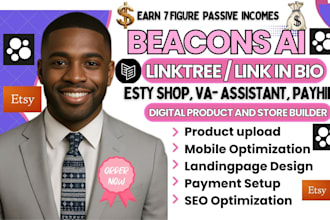 setup beacons ai store beacons ai book promotion linktree beacons ai website