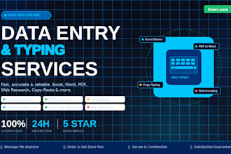 do professional data entry and fast typing work
