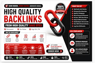 create high da backlinks for saas websites SEO