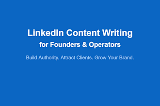 write linkedin content for founders and operators to build authority and attract