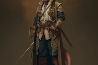 dnd character art and character designer