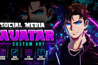 design a custom gaming avatar or profile picture