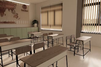 modern school interior design